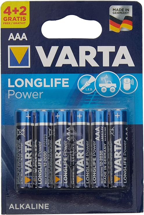 This 6‑pack of Varta Longlife Power AAA