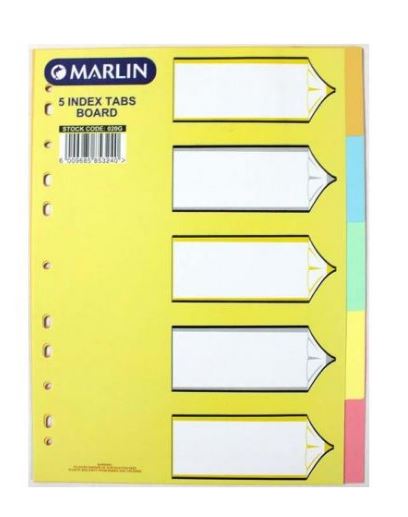 Marlin File Dividers Bright C