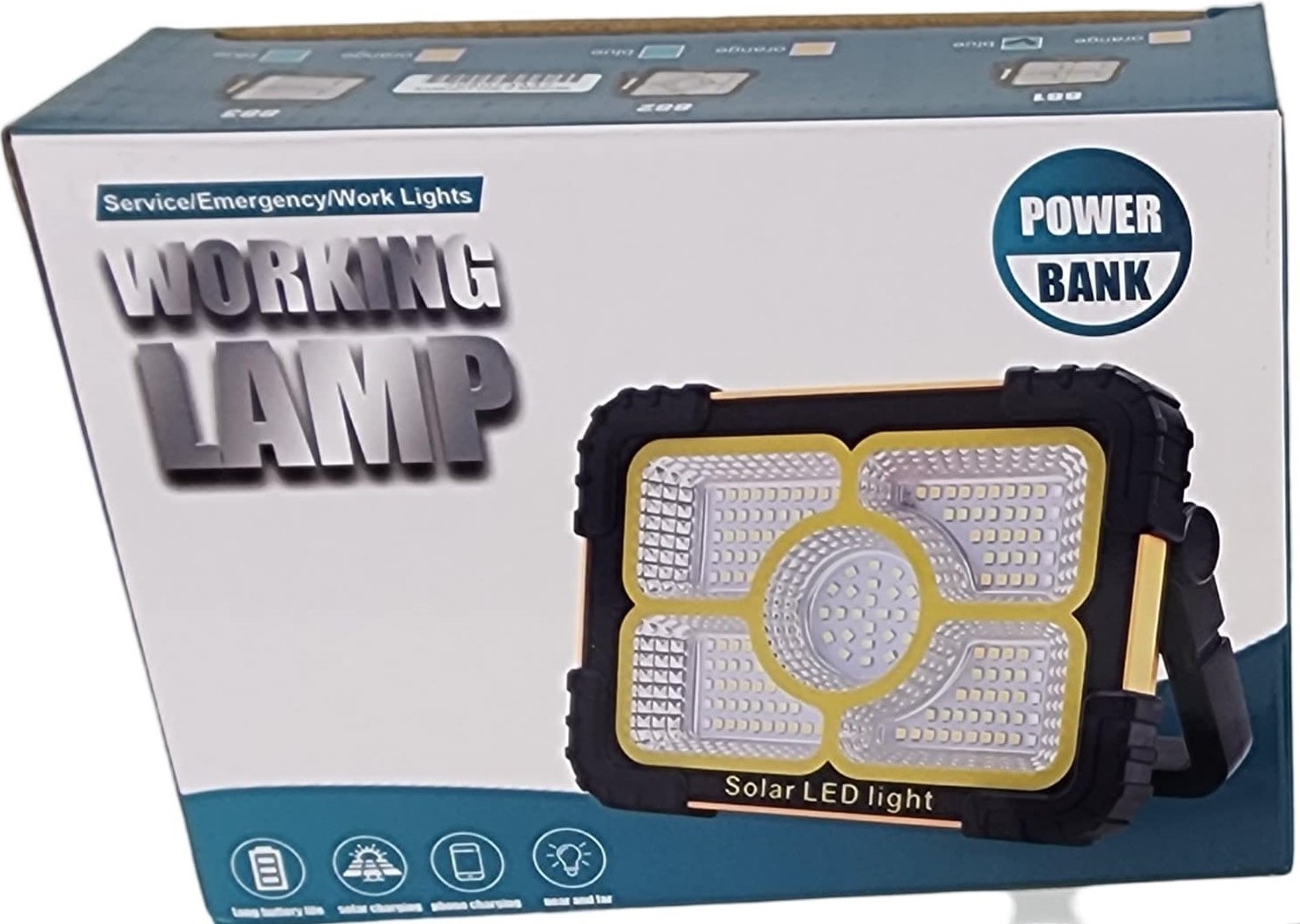 Solarix LED Solar Floodlamp Orange 90W Portable