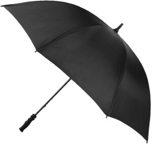 Casey Handheld Large Black Umbrella